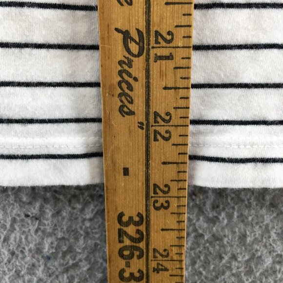 Ralph Lauren Sleeveless Polo Shirt Womens L White Blue Collared Striped Casual - Picture 13 of 14